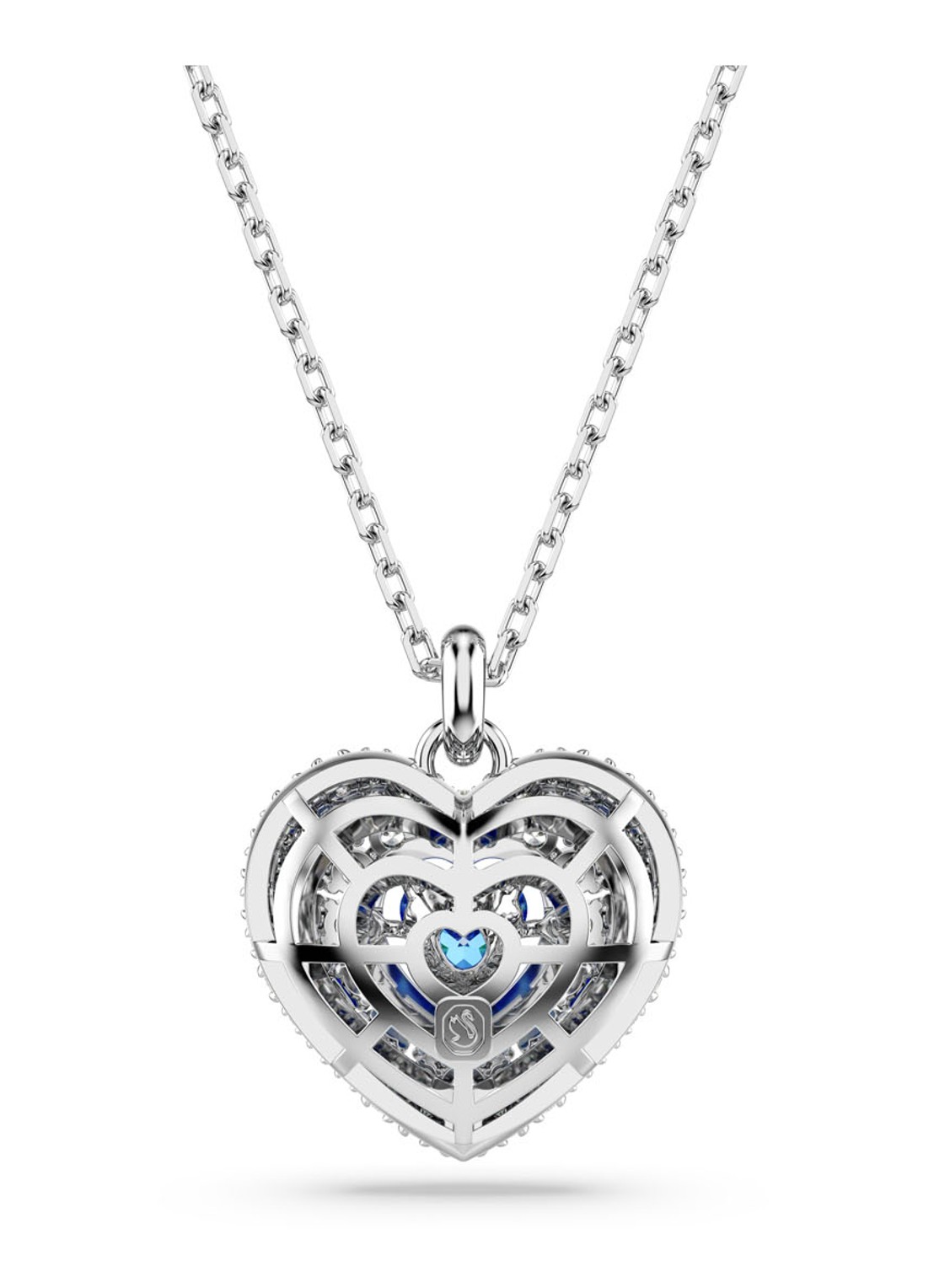 Swarovski Hyperbola ketting met kristal  - detail 3 zilver