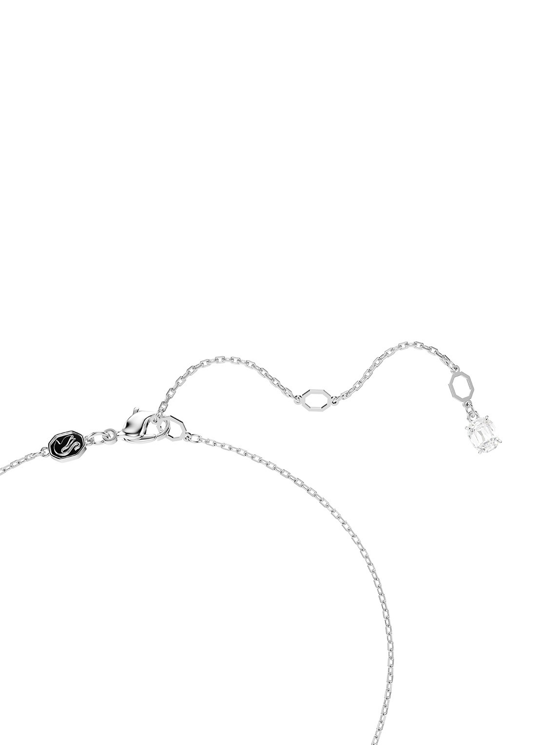 Swarovski Hyperbola ketting met kristal - detail 3 zilver