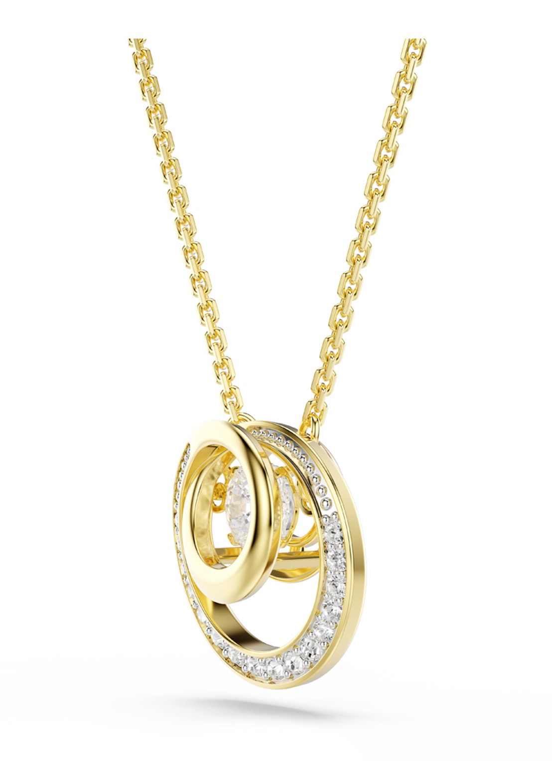Swarovski Hyperbola ketting met kristal  - detail 3 goud