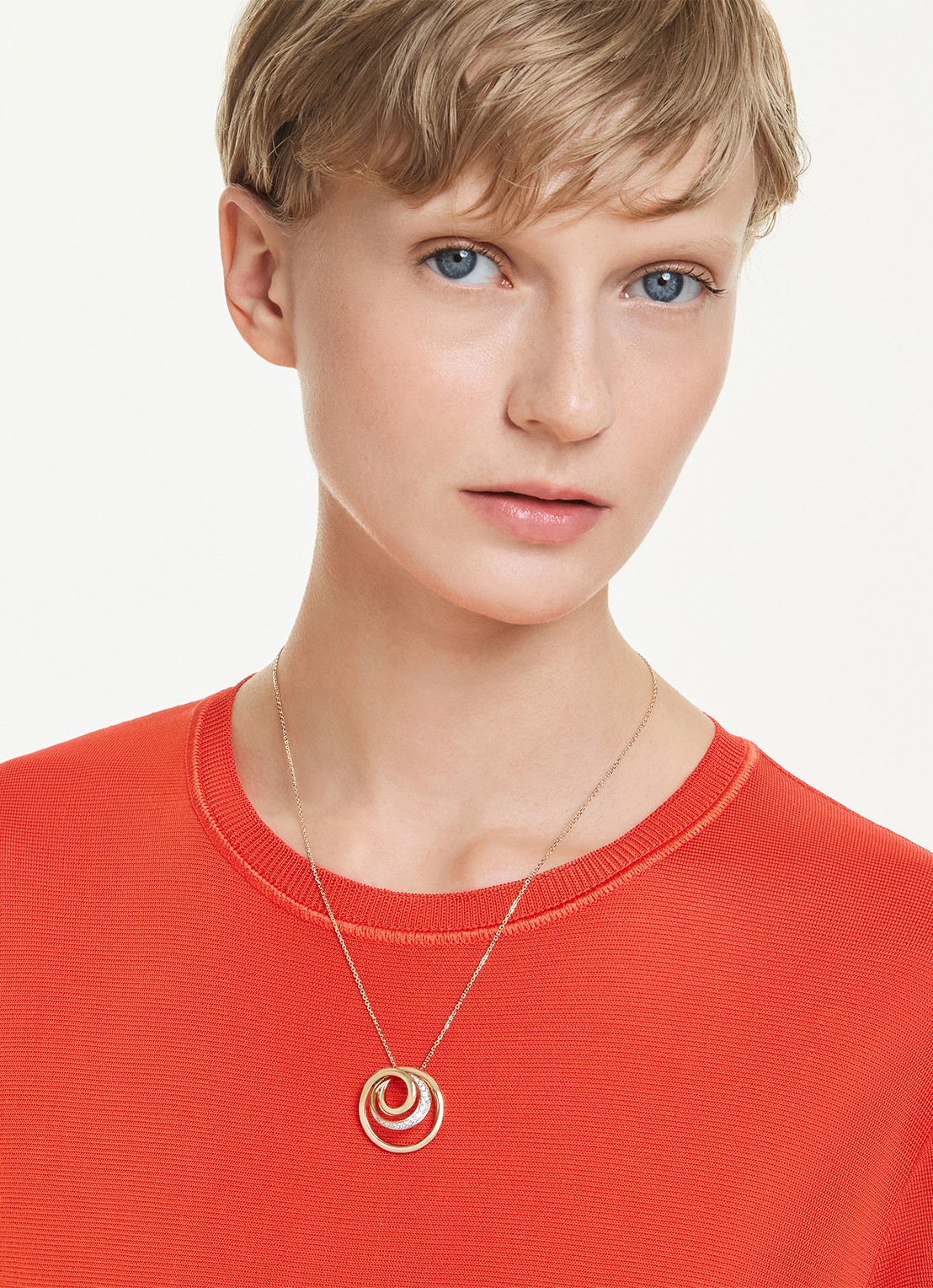 Swarovski Hyperbola ketting met kristal - detail 6 goud