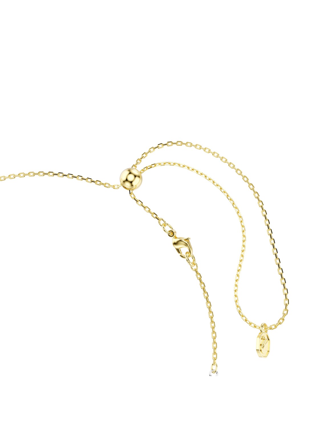 Swarovski Hyperbola ketting met kristal - detail 3 goud