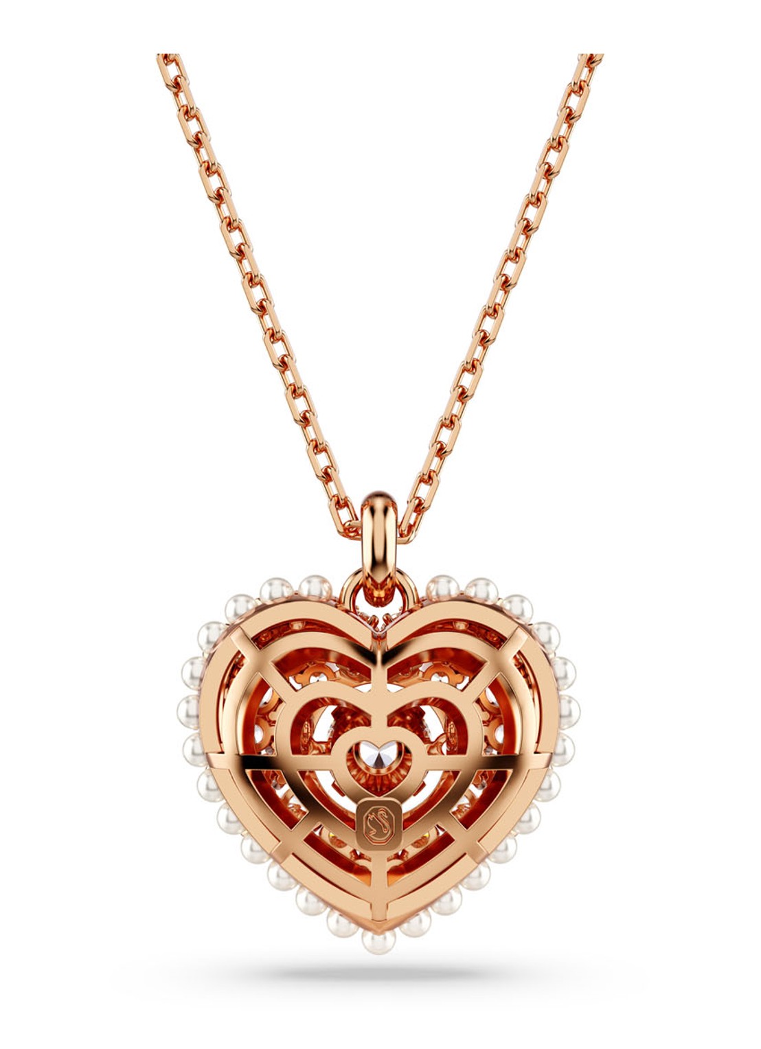 Swarovski Hyperbola ketting verguld - detail 3 roségoud
