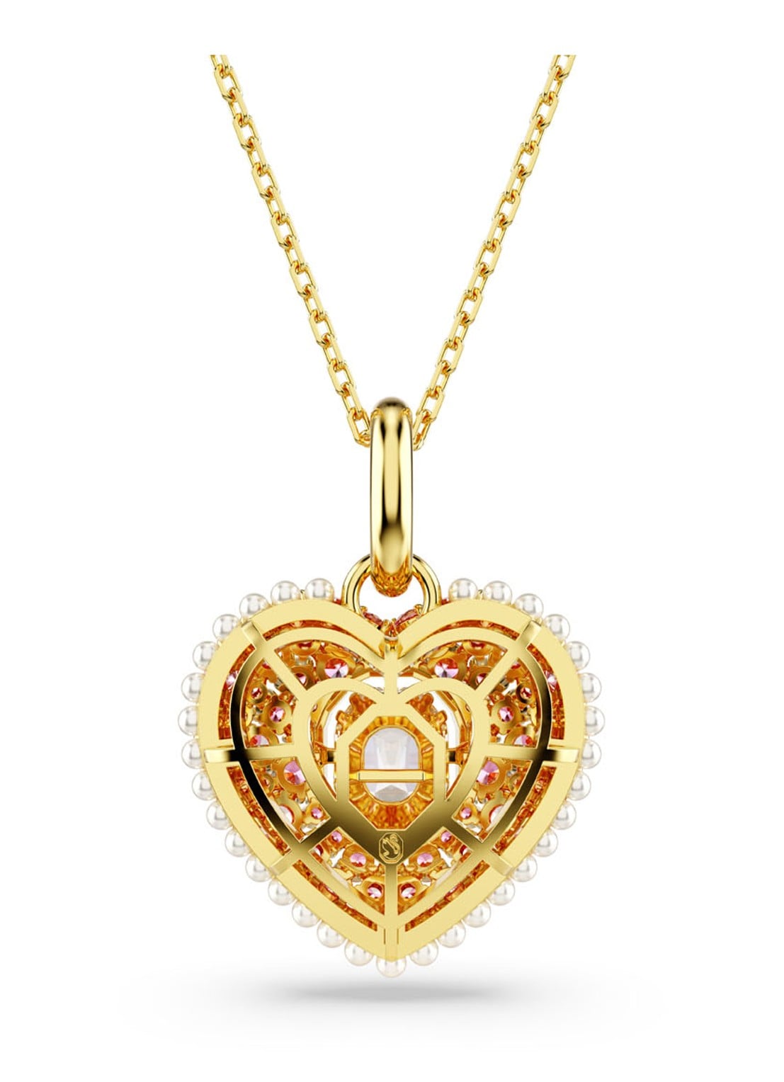 Swarovski Hyperbola ketting verguld - detail 3 goud