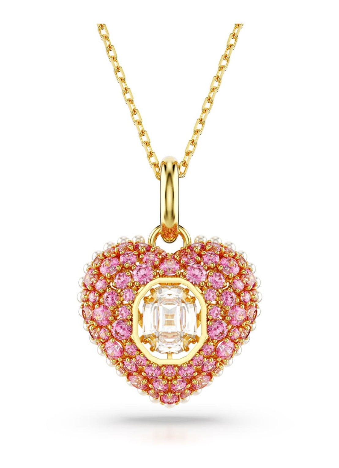 Swarovski Hyperbola ketting verguld - voorkant 4 goud