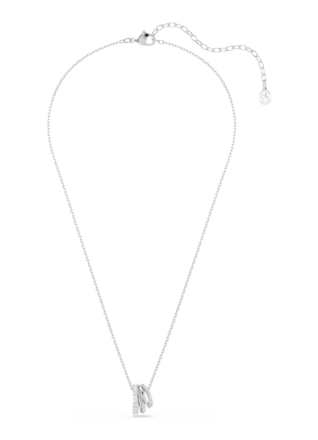 Swarovski Hyperbola PEND WHITE/RHS - detail 2 zilver