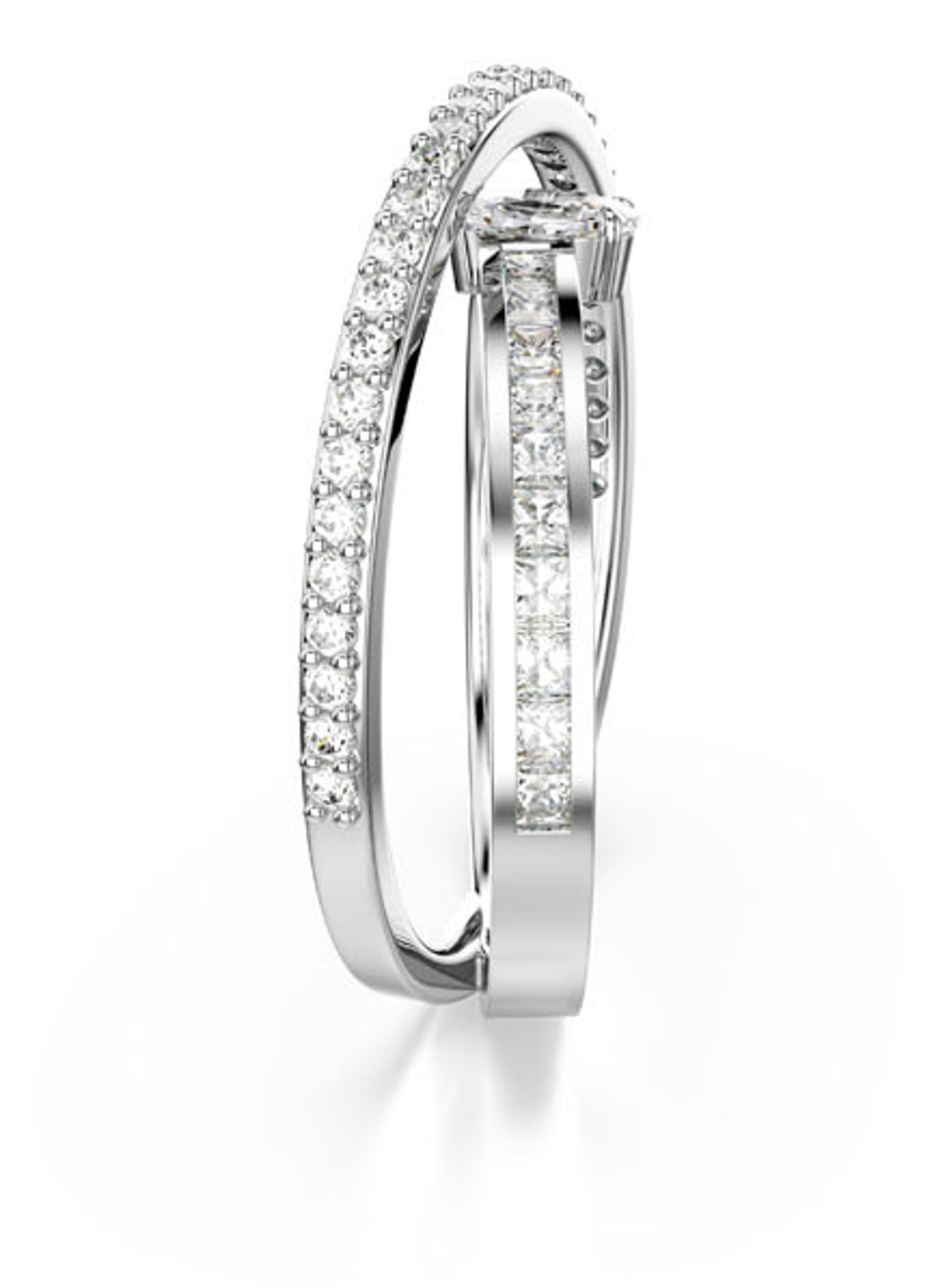 Swarovski Hyperbola ring met kristal 55 - detail 2 zilver
