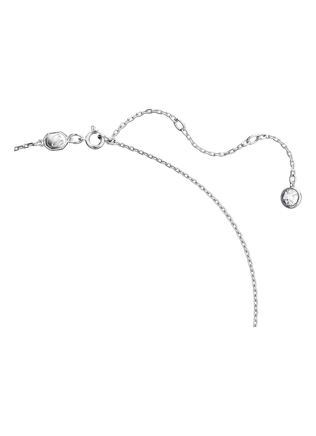 Swarovski Iconic Swan ketting met kristal - detail 4 zilver