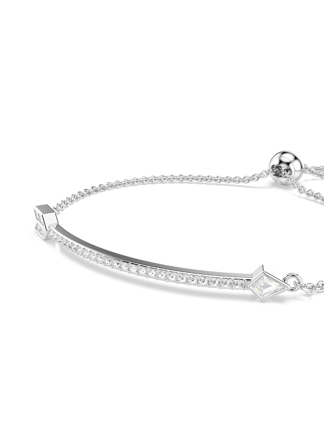 Swarovski Idyllia armband met kristal - detail 3 zilver