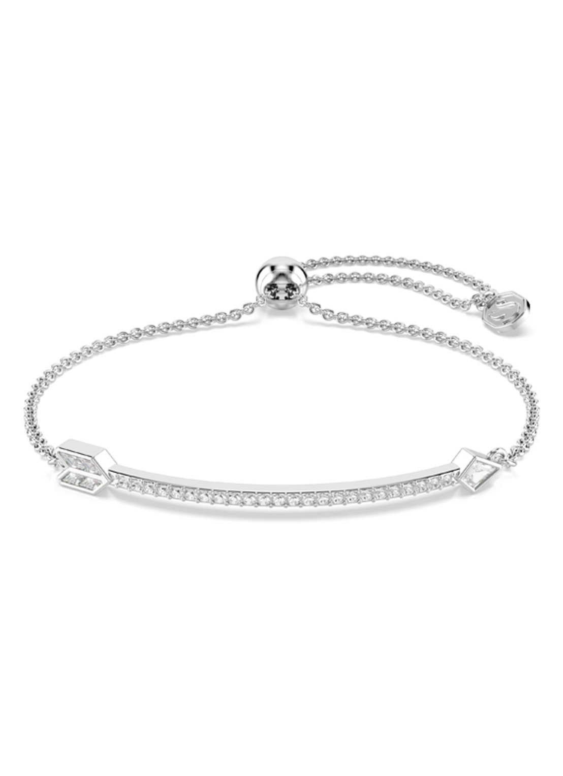 Swarovski Idyllia armband met kristal - voorkant 6 zilver
