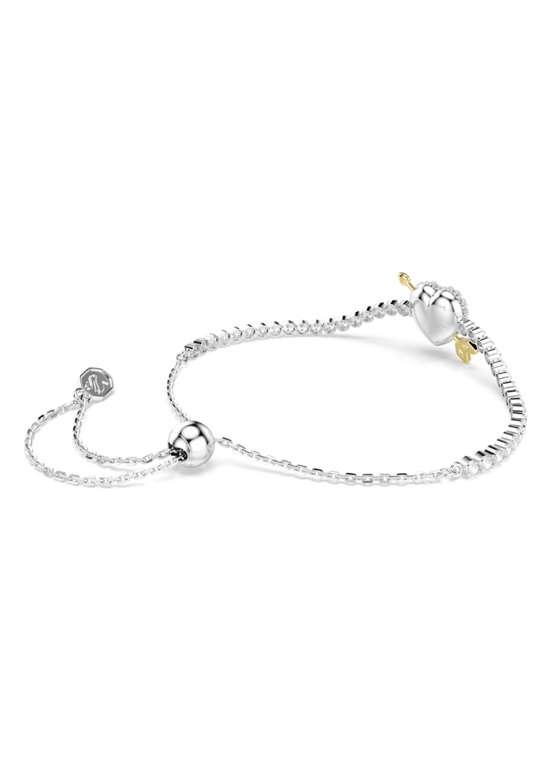 Swarovski Idyllia armband met kristal - detail 4 zilver