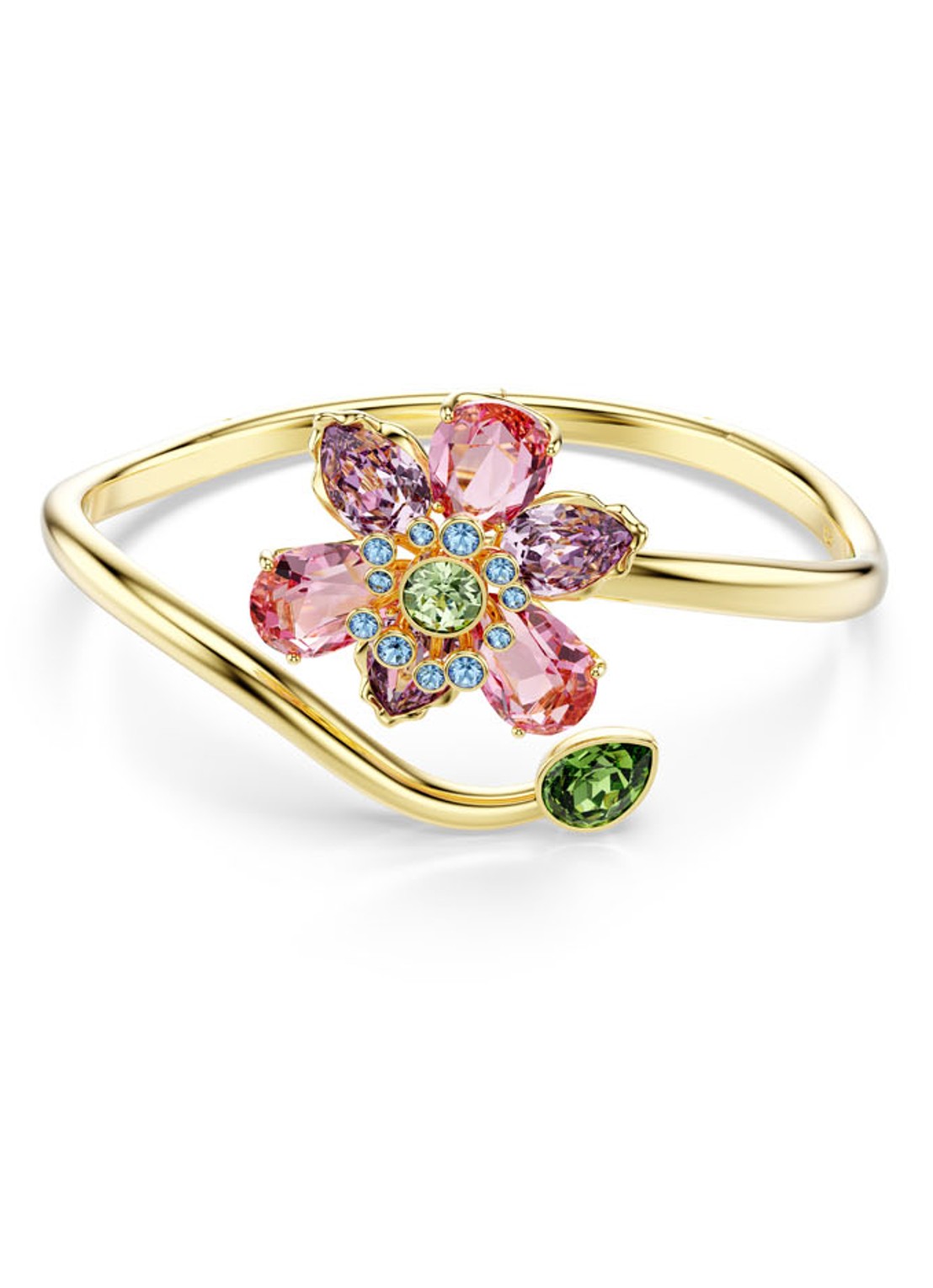 Swarovski Idyllia bangle verguld L  - voorkant 5 goud