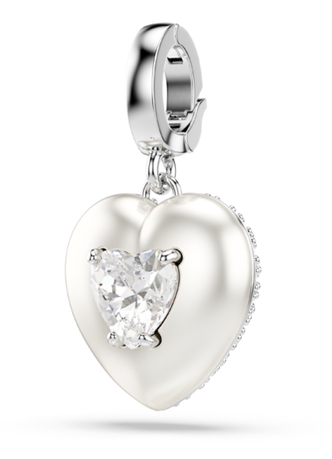 Swarovski Idyllia bedeltje met kristal - detail zilver