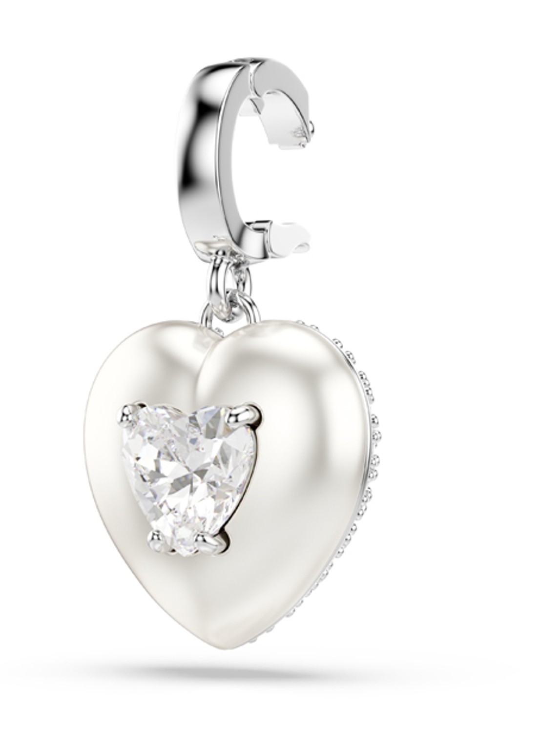 Swarovski Idyllia bedeltje met kristal - detail 2 zilver