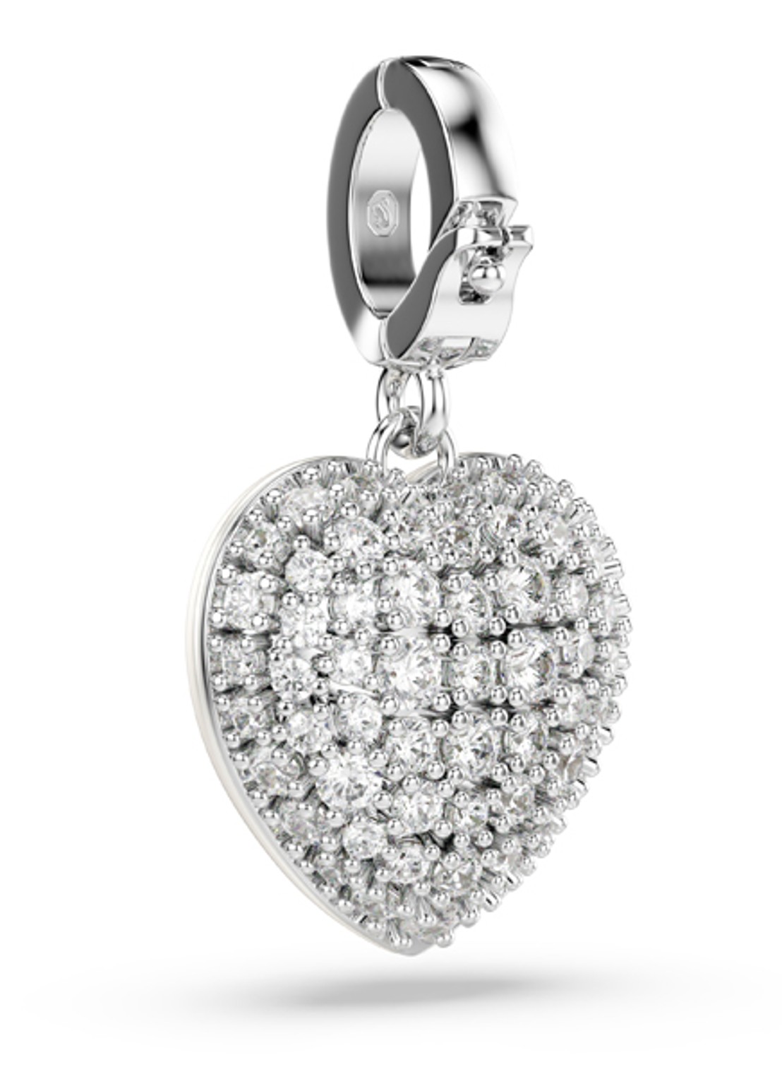 Swarovski Idyllia bedeltje met kristal - detail 4 zilver