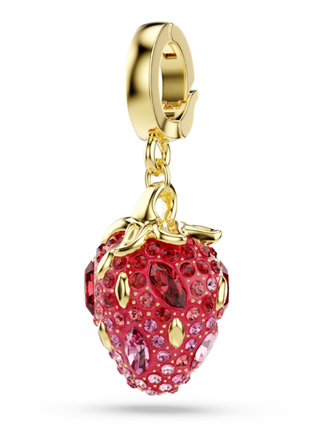 Swarovski Idyllia bedeltje met kristal - detail goud