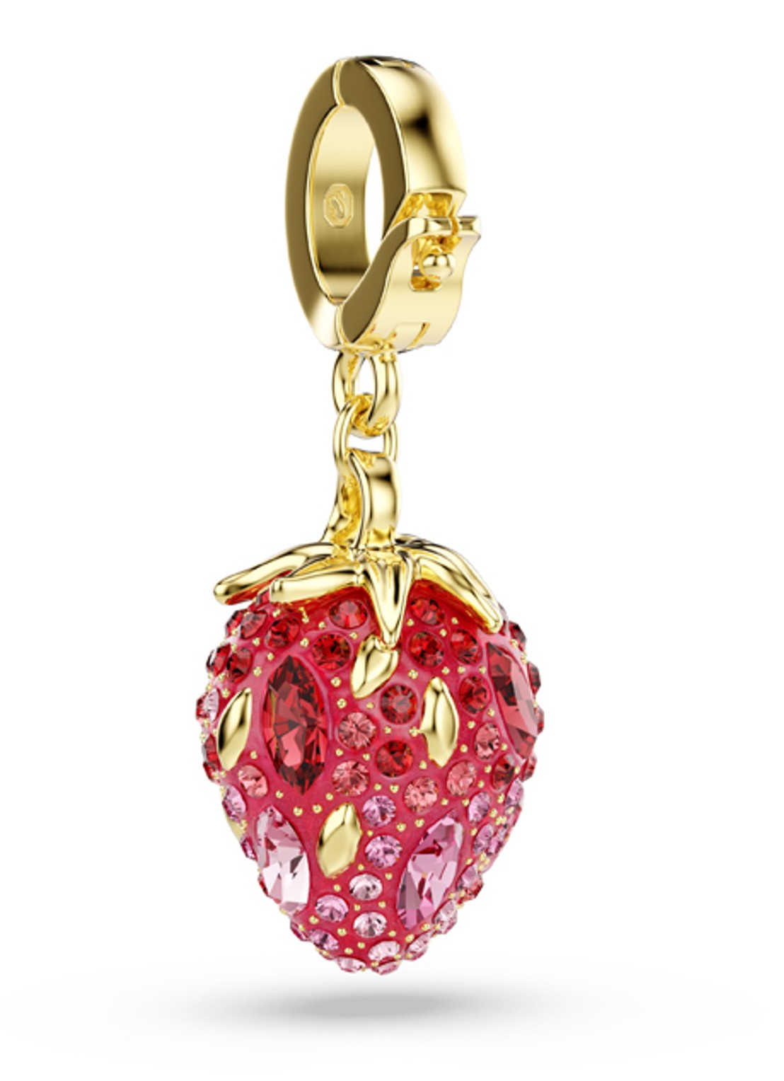 Swarovski Idyllia bedeltje met kristal - detail 4 goud