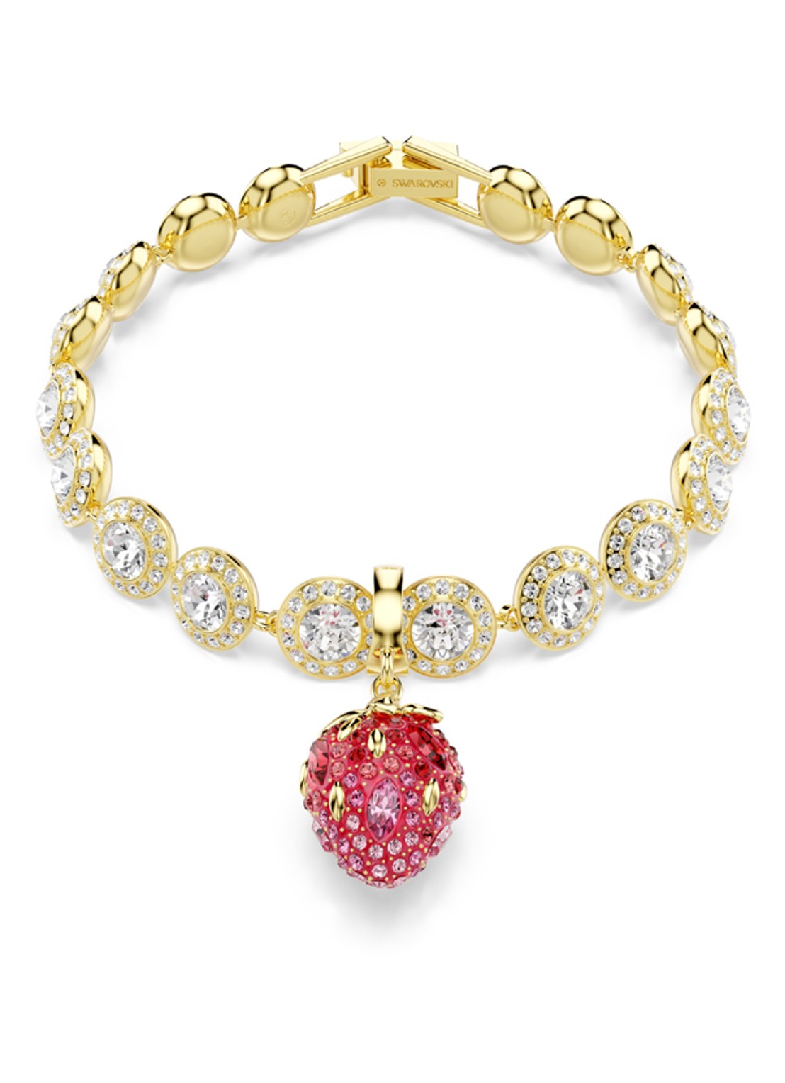 Swarovski Idyllia bedeltje met kristal - detail 5 goud