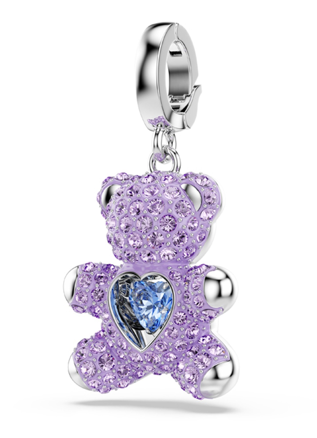 Swarovski Idyllia bedeltje met kristal - detail 2 zilver