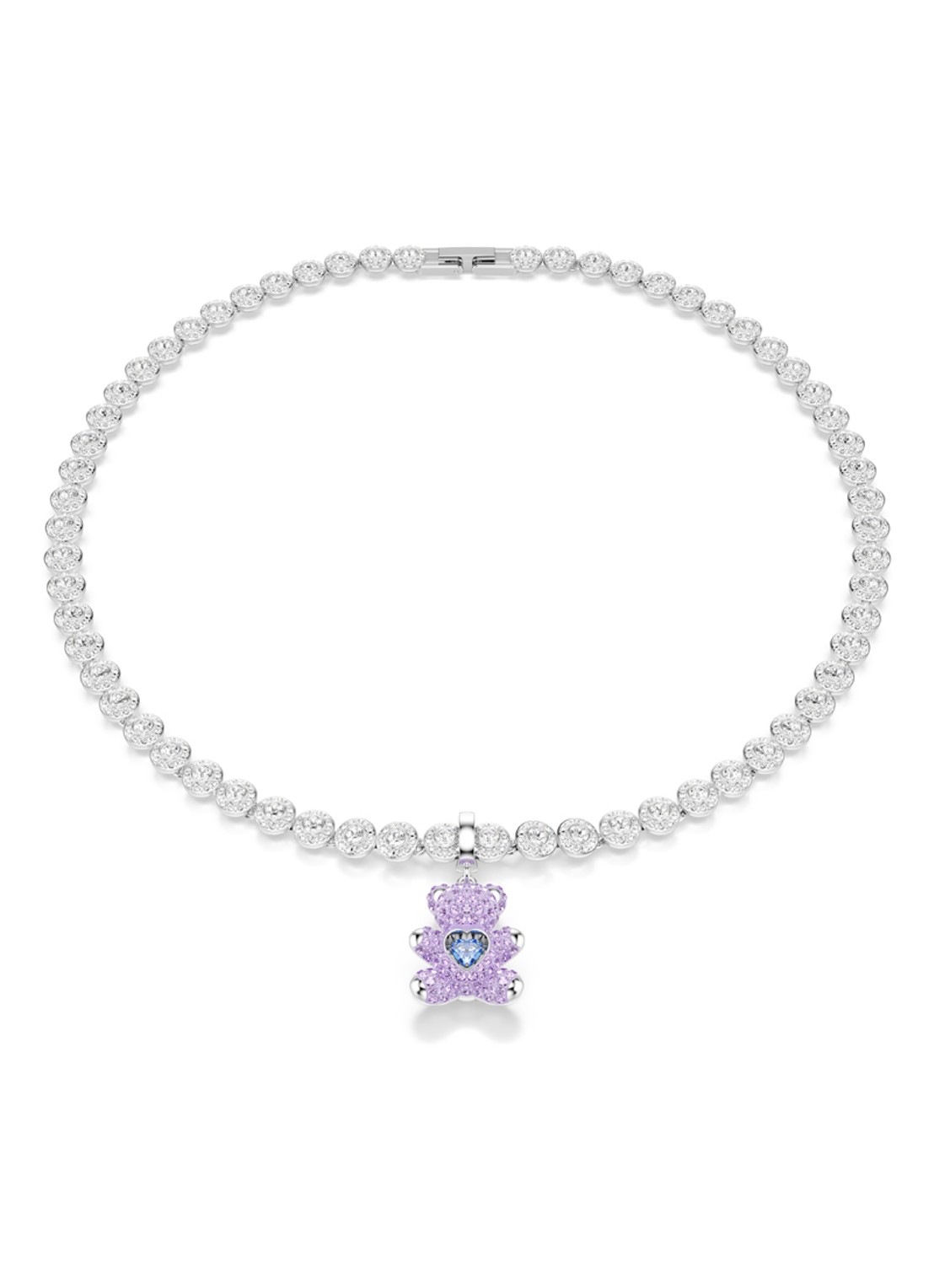 Swarovski Idyllia bedeltje met kristal - detail 6 zilver