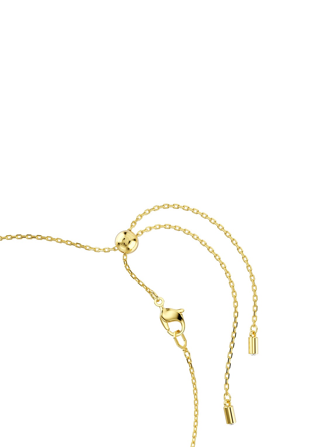Swarovski Idyllia ketting met imitatieparel - detail 2 goud
