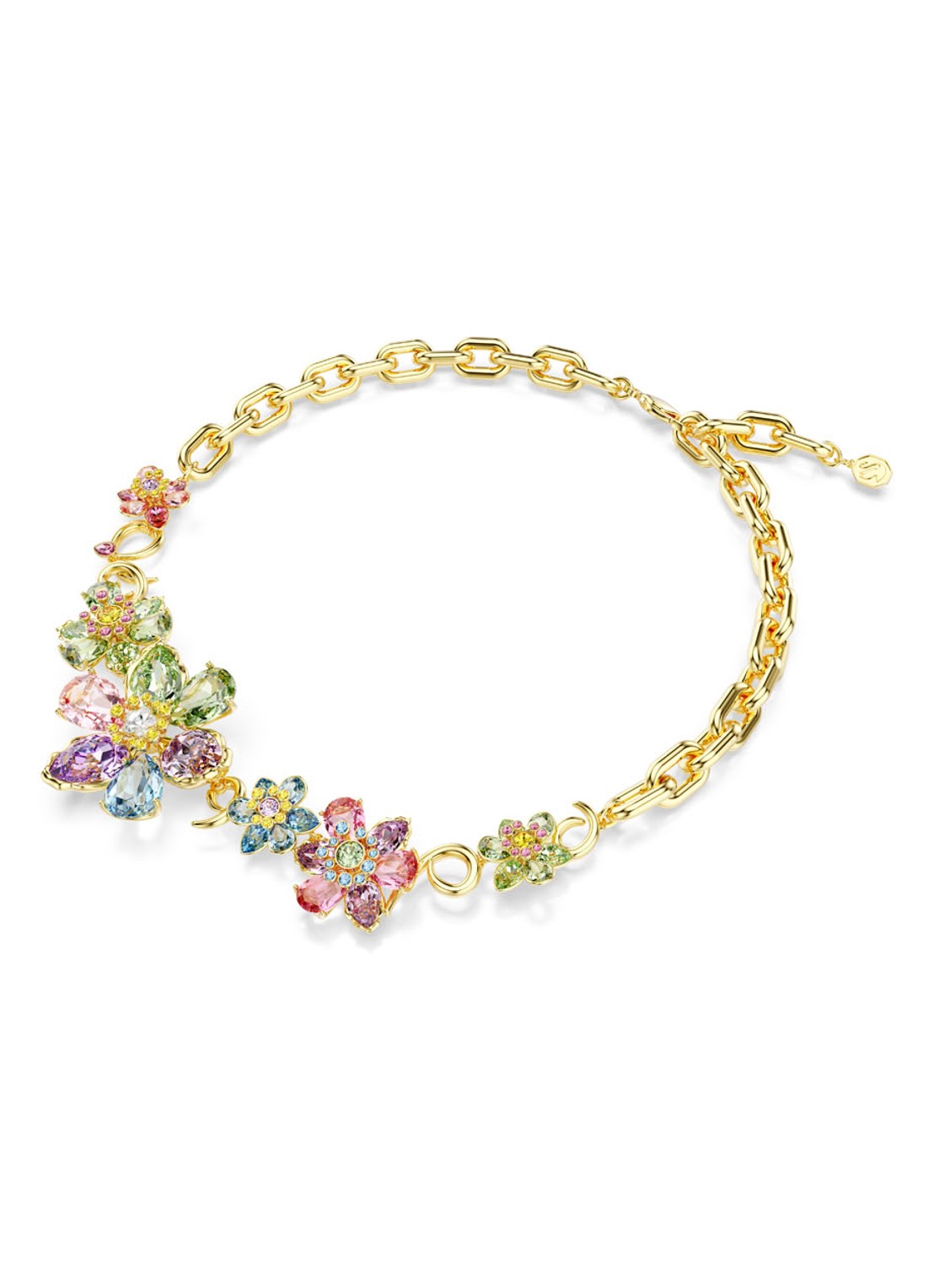 Swarovski Idyllia ketting met kristal  - detail 2 goud