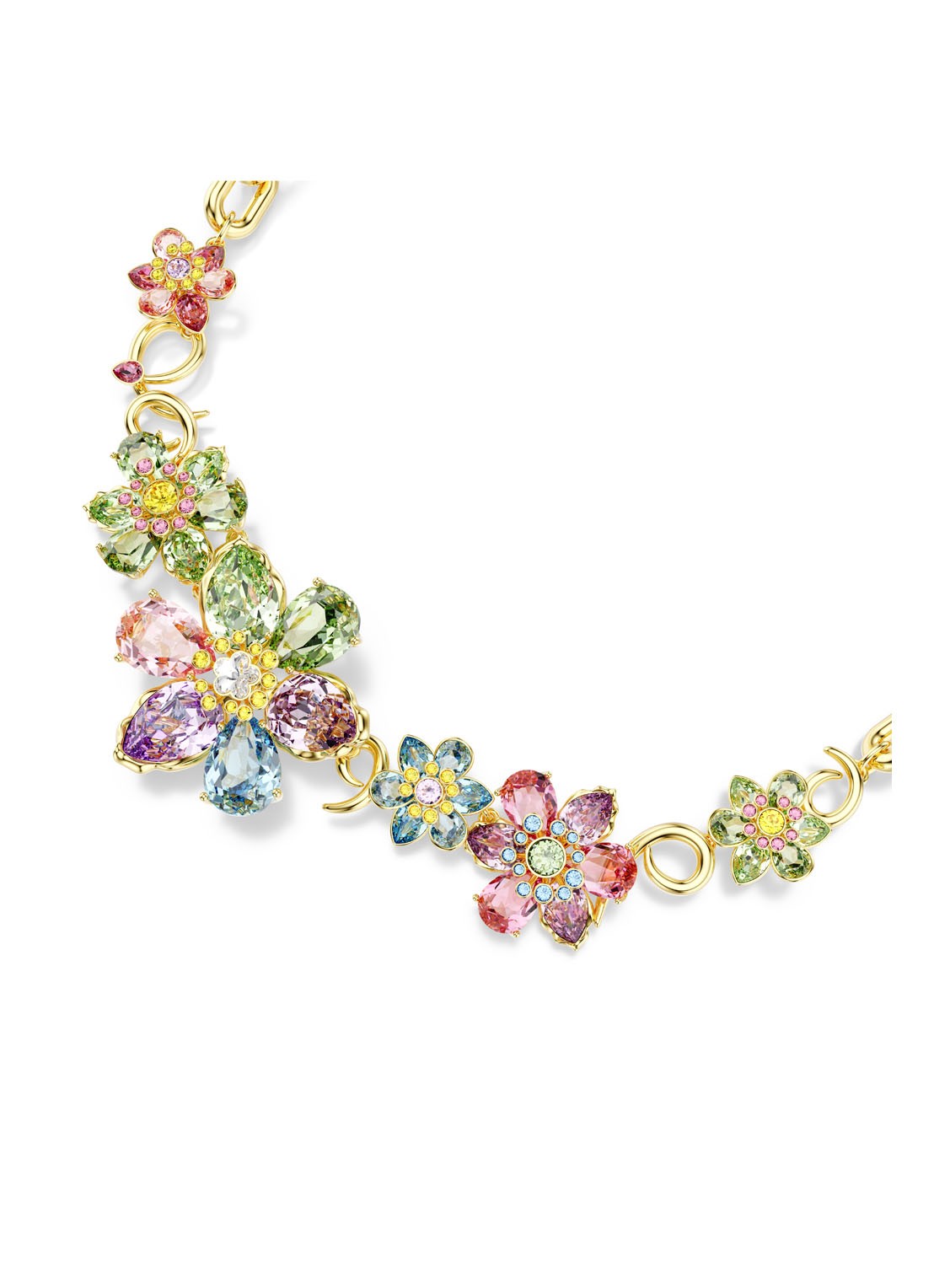 Swarovski Idyllia ketting met kristal  - detail 4 goud
