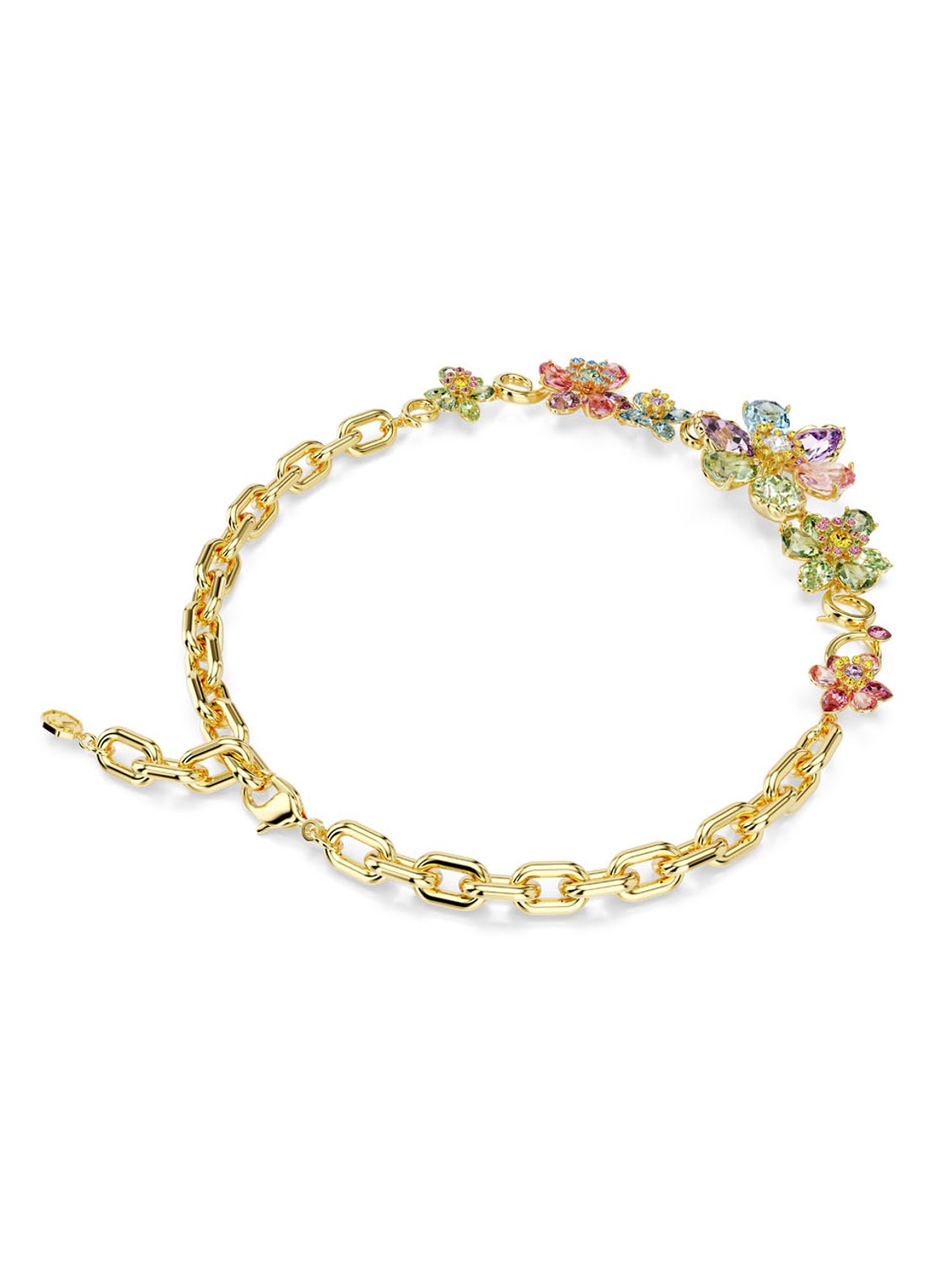 Swarovski Idyllia ketting met kristal  - detail 5 goud