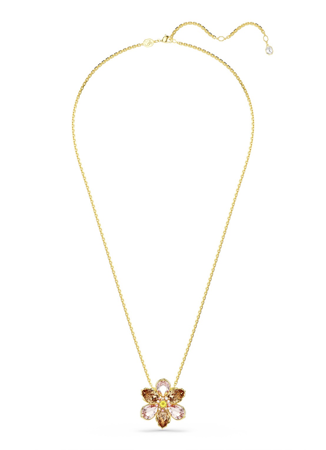 Swarovski Idyllia ketting met kristal - detail 3 goud