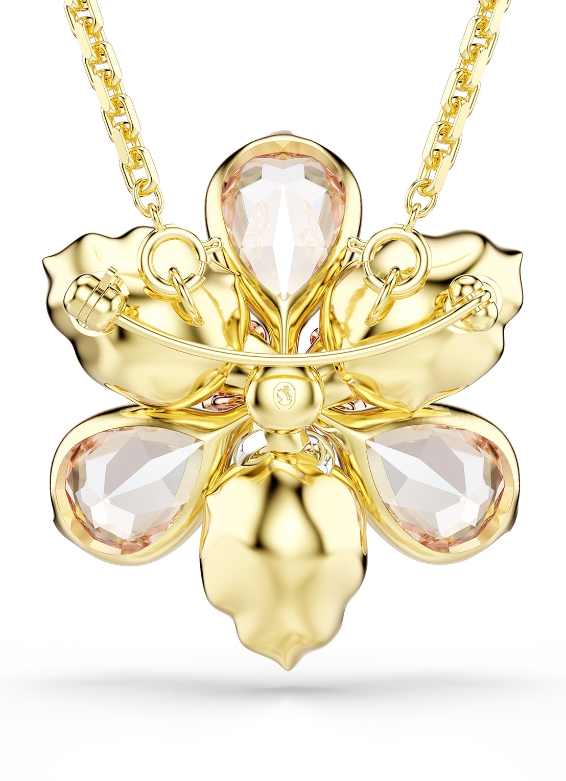 Swarovski Idyllia ketting met kristal - detail 6 goud