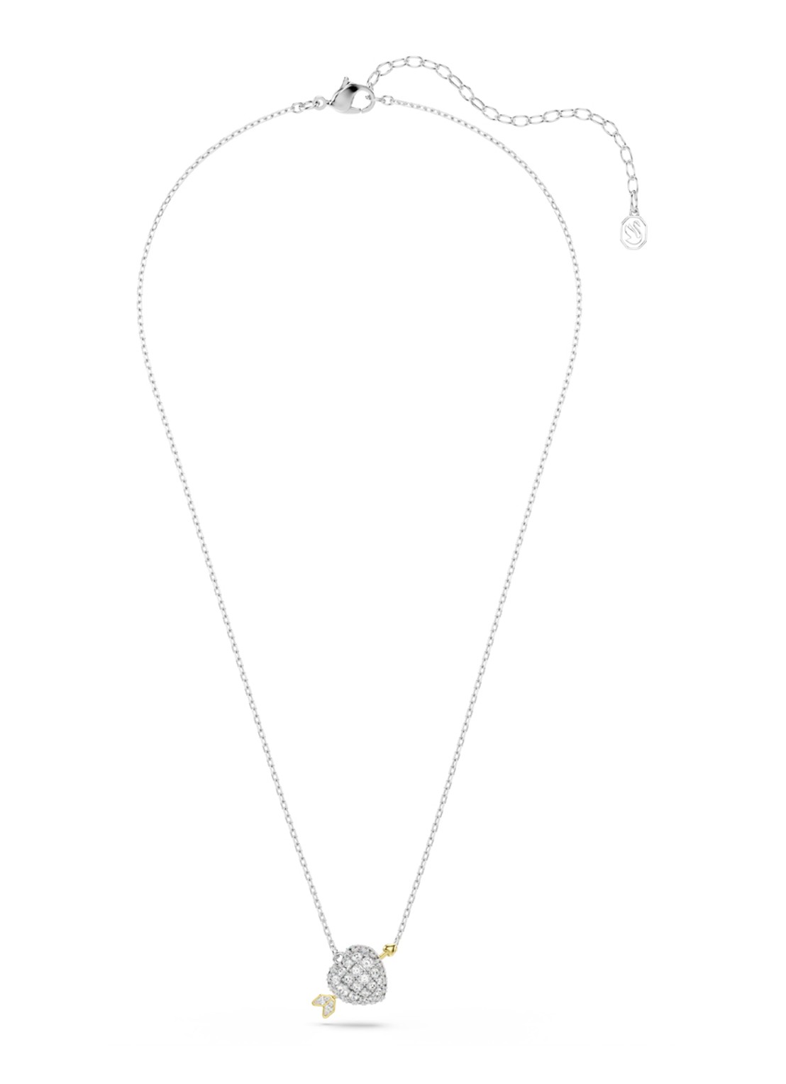 Swarovski Idyllia ketting met kristal - detail zilver