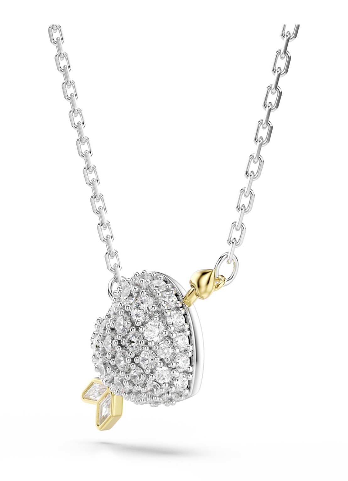 Swarovski Idyllia ketting met kristal - detail 2 zilver