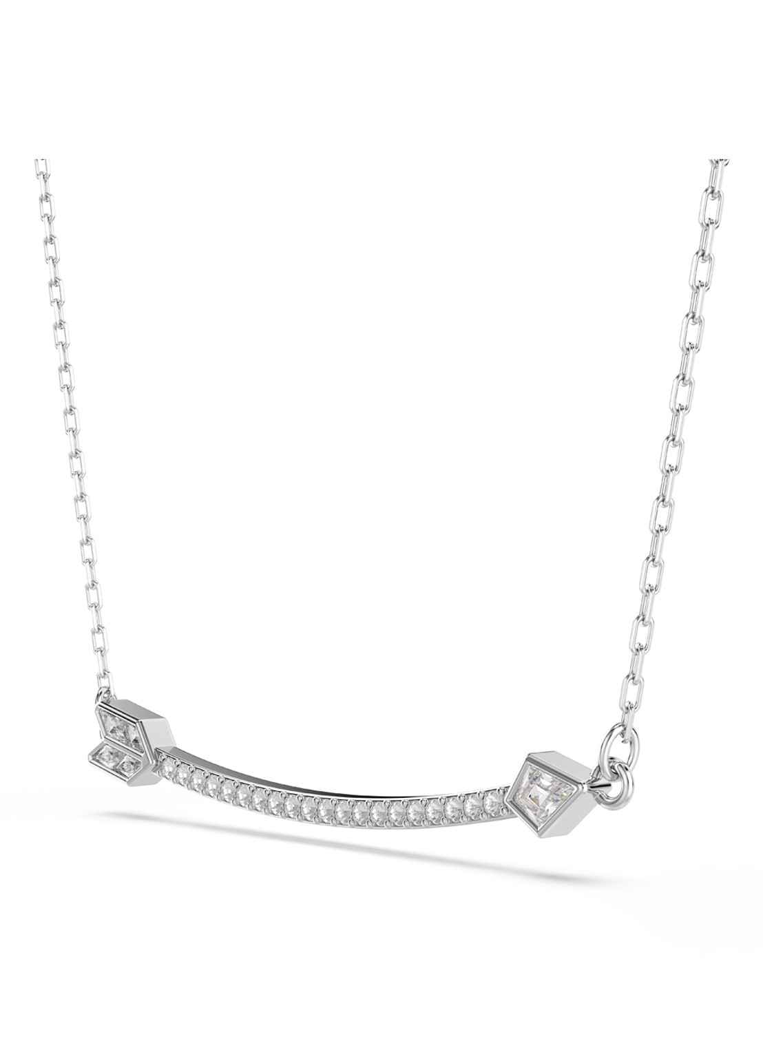 Swarovski Idyllia ketting met kristal - detail 2 zilver