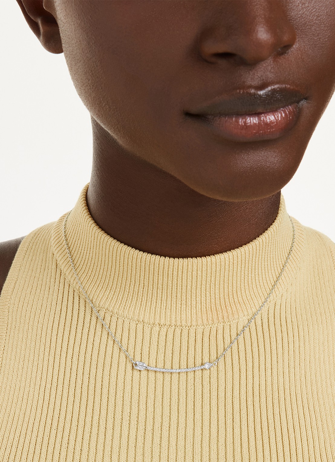 Swarovski Idyllia ketting met kristal - detail 5 zilver