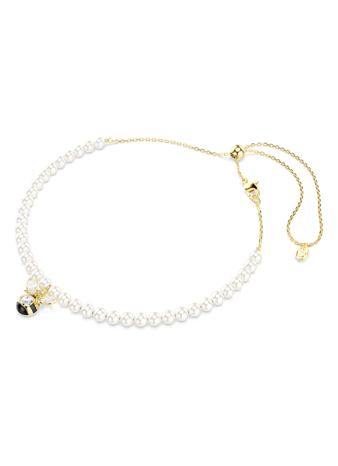 Swarovski Idyllia ketting met kristal - detail 2 goud