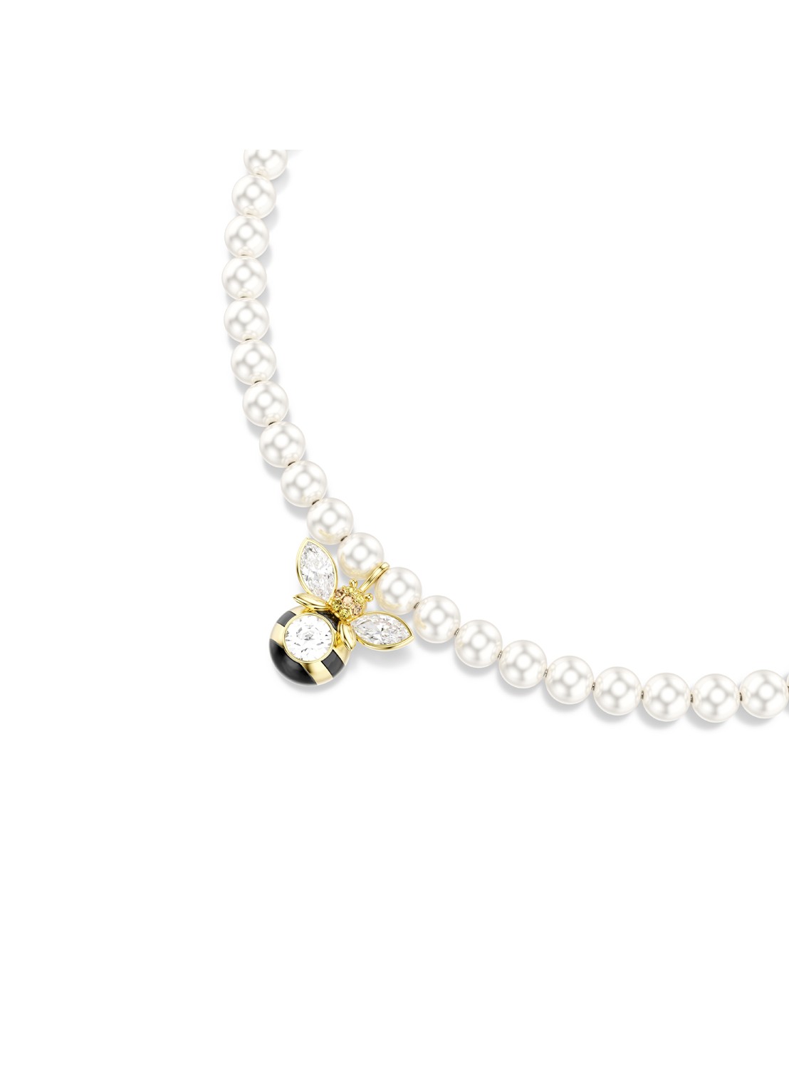 Swarovski Idyllia ketting met kristal - detail 4 goud