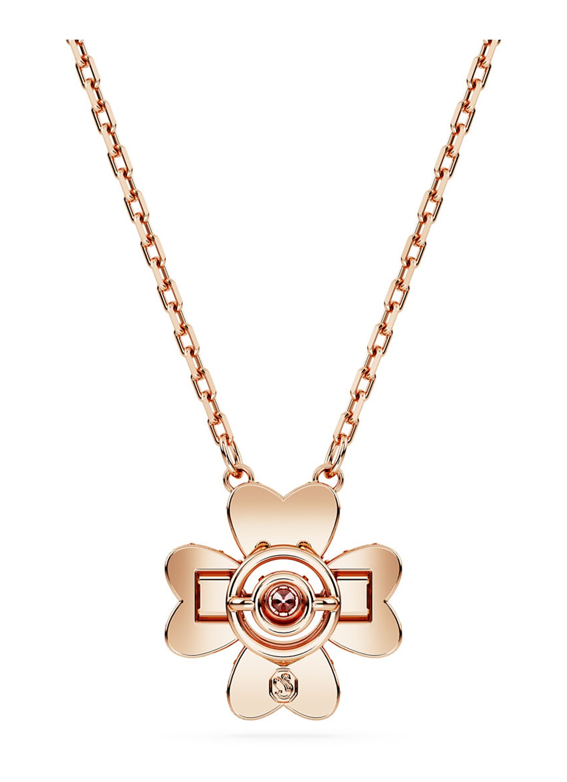 Swarovski Idyllia ketting verguld - detail 2 roségoud