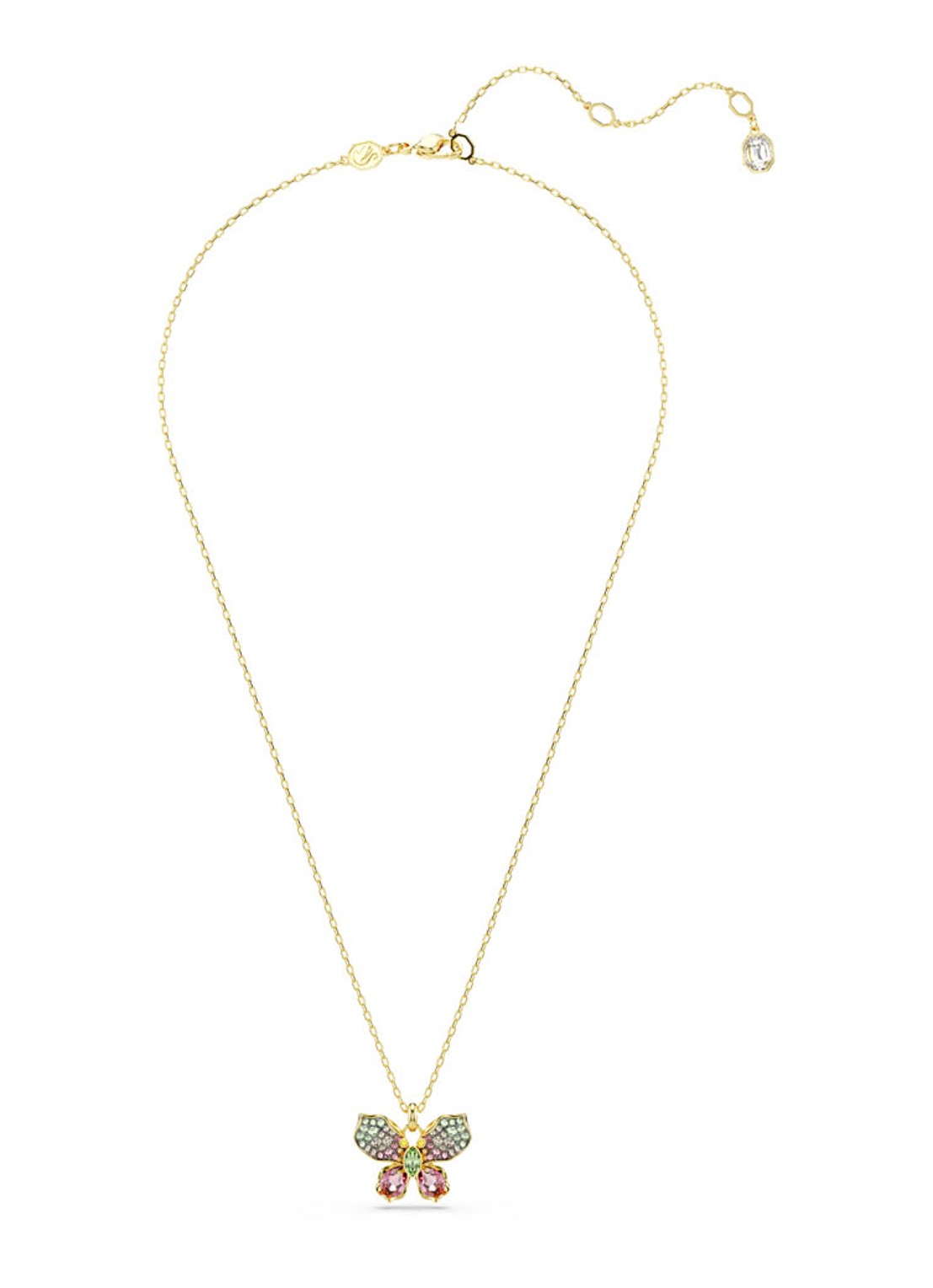 Swarovski Idyllia ketting verguld  - detail goud