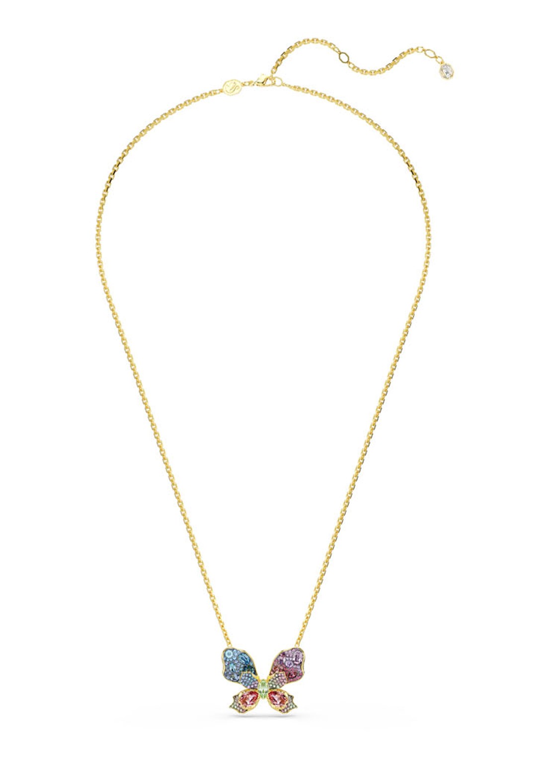 Swarovski Idyllia ketting verguld - detail goud