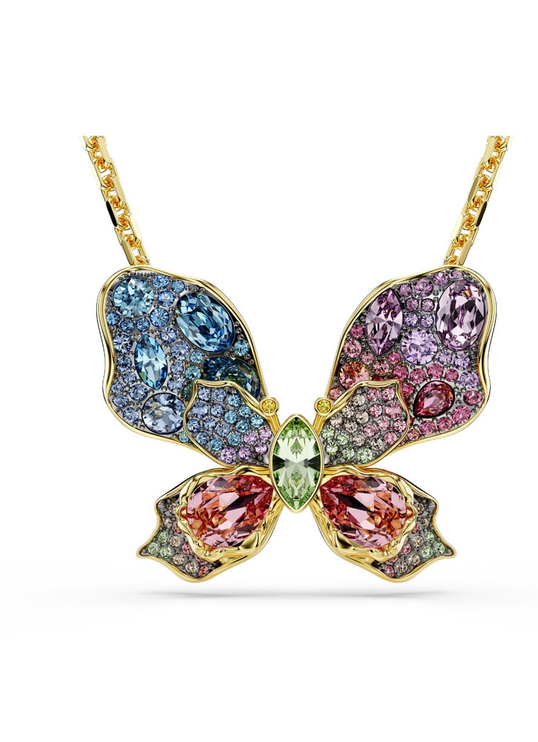 Swarovski Idyllia ketting verguld - voorkant 4 goud