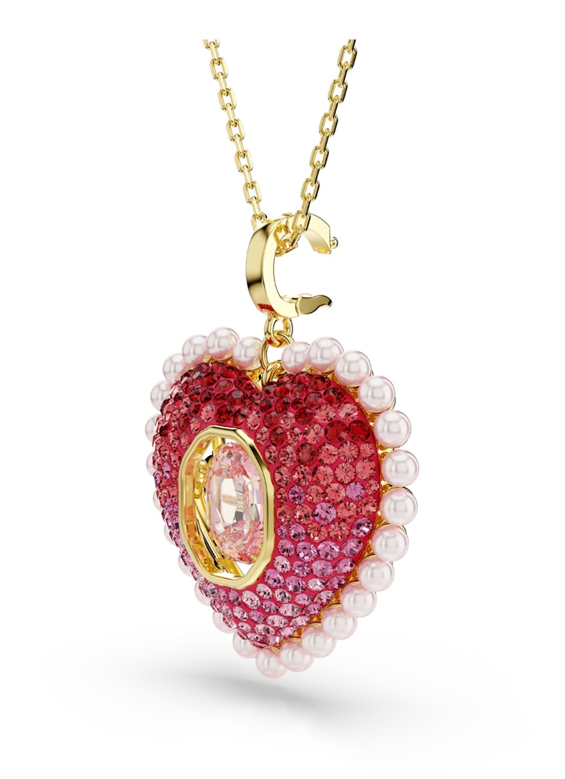 Swarovski Idyllia ketting verguld - detail 4 goud
