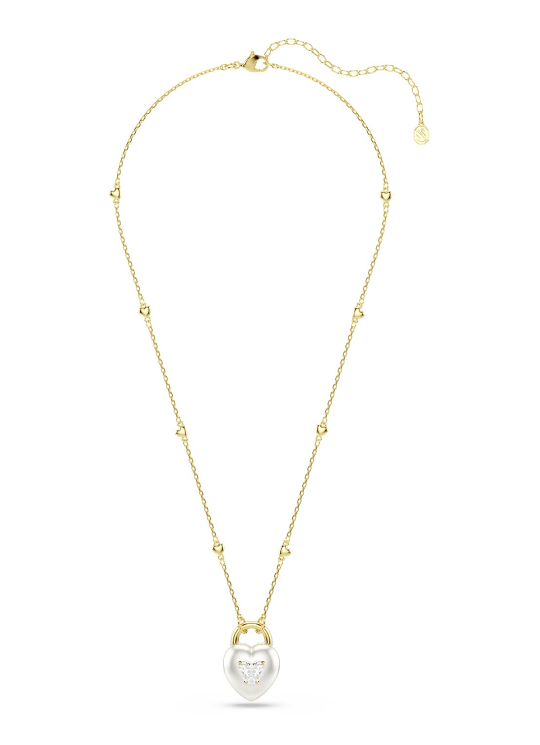 Swarovski Idyllia ketting verguld  - detail goud