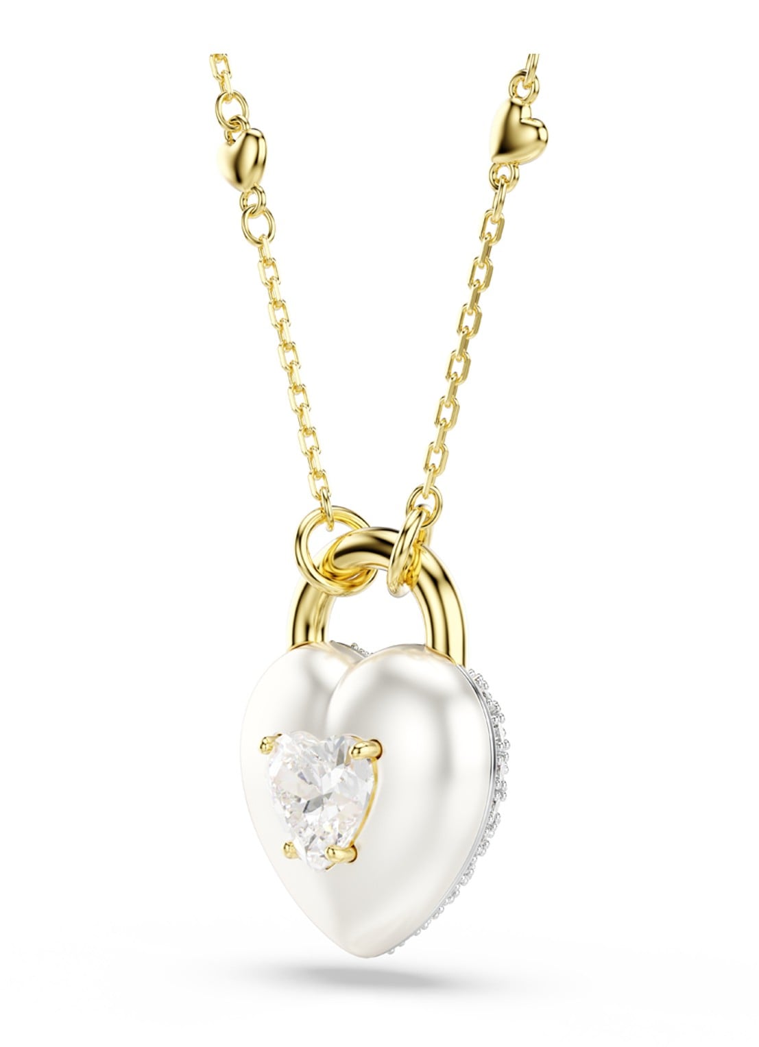 Swarovski Idyllia ketting verguld  - detail 2 goud