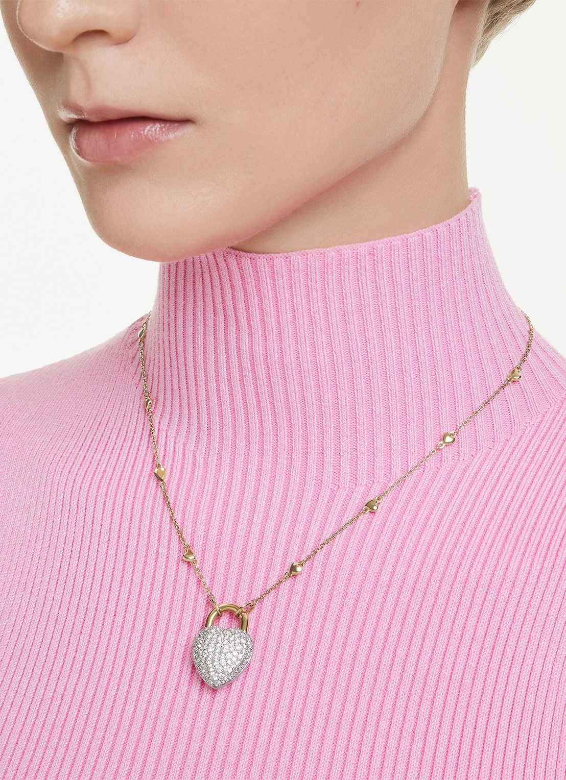 Swarovski Idyllia ketting verguld  - detail 5 goud