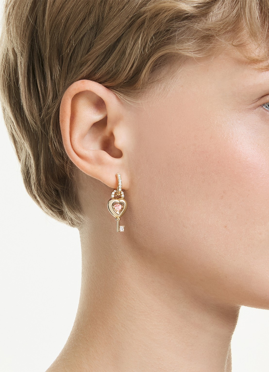Swarovski Idyllia oorringen verguld - detail 5 goud