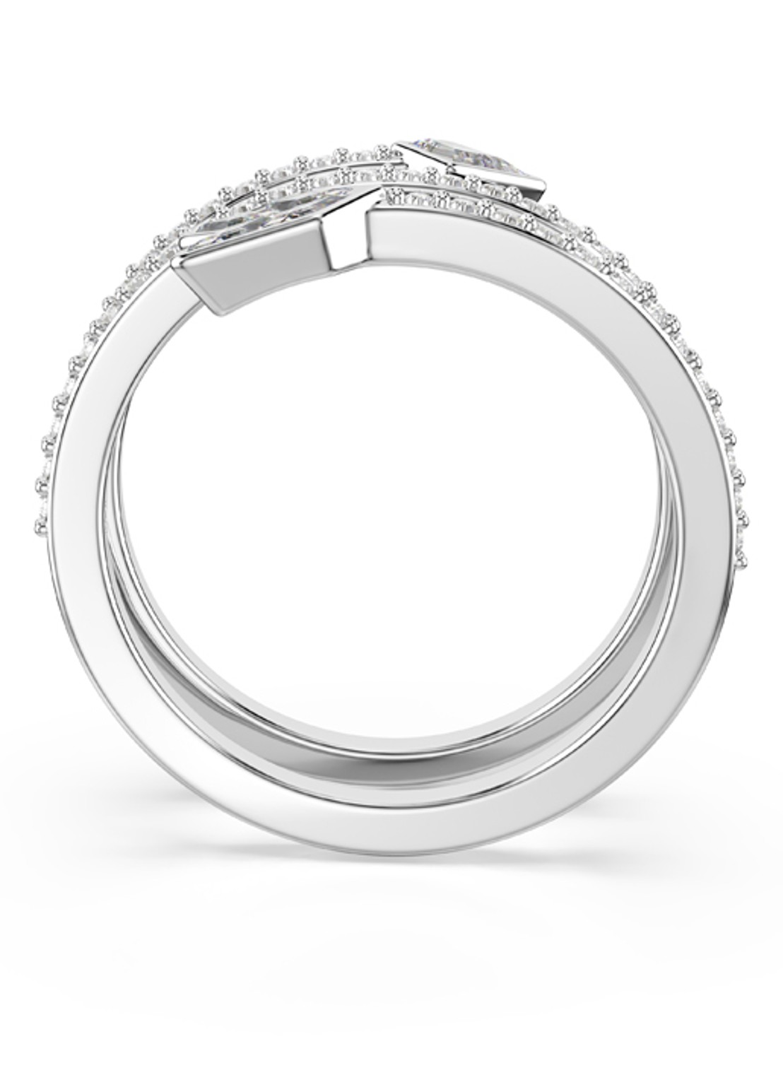 Swarovski Idyllia ring met kristal 55 - detail 2 zilver