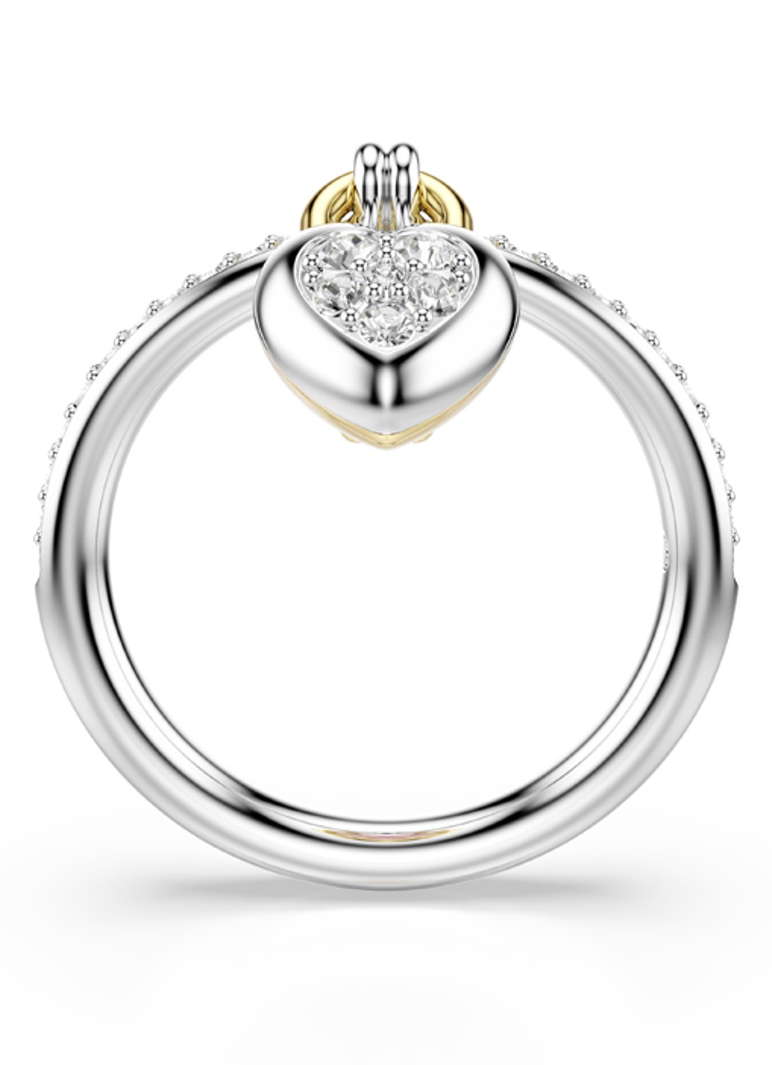 Swarovski Idyllia ring met kristal 58 - detail 4 zilver
