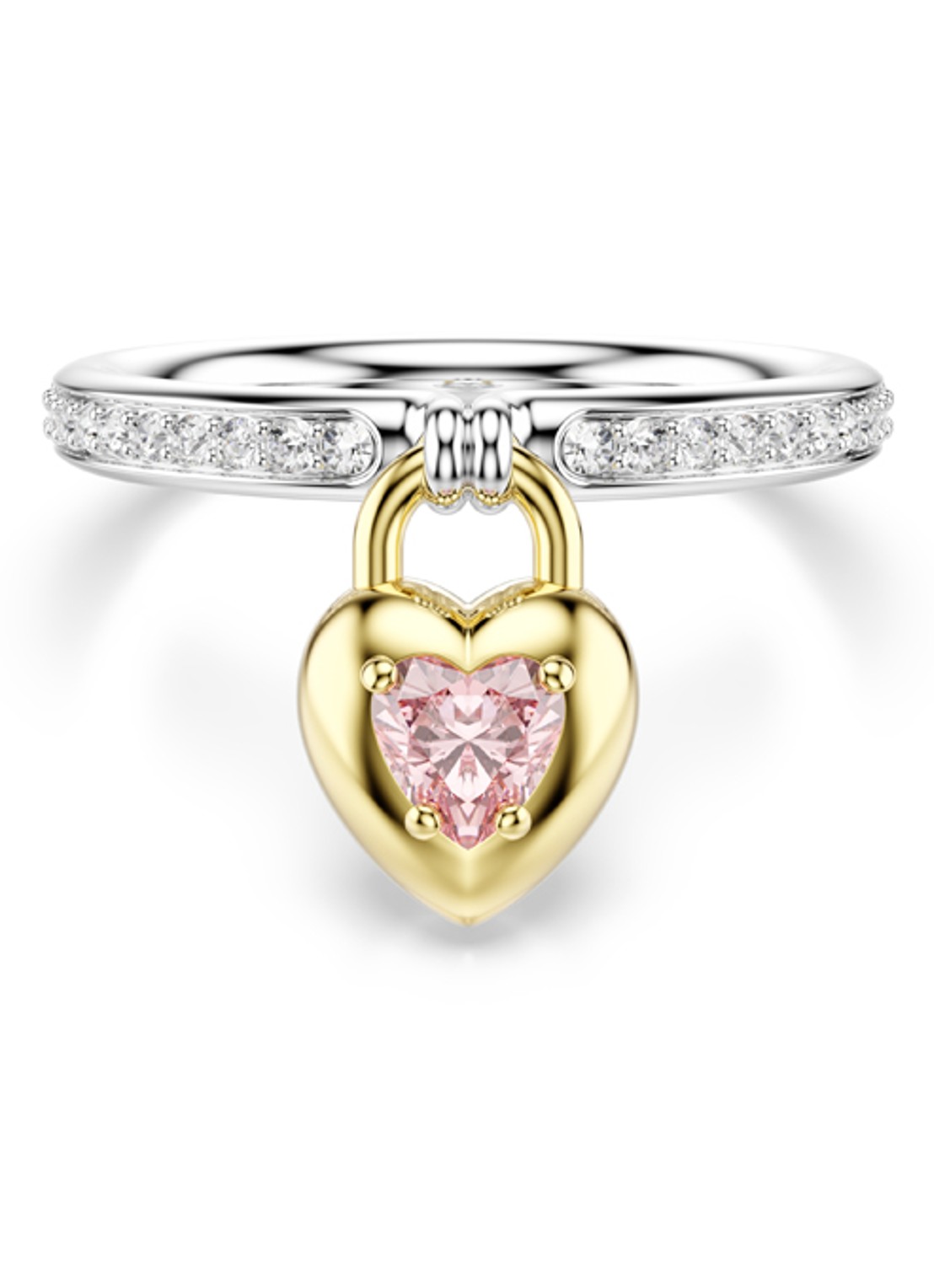 Swarovski Idyllia ring met kristal 58 - voorkant zilver