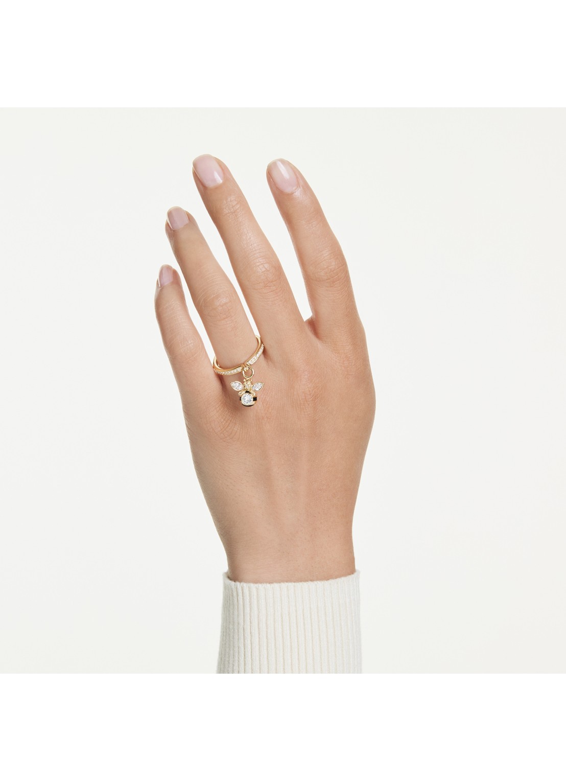 Swarovski Idyllia ring verguld 50-55 - detail 6 goud