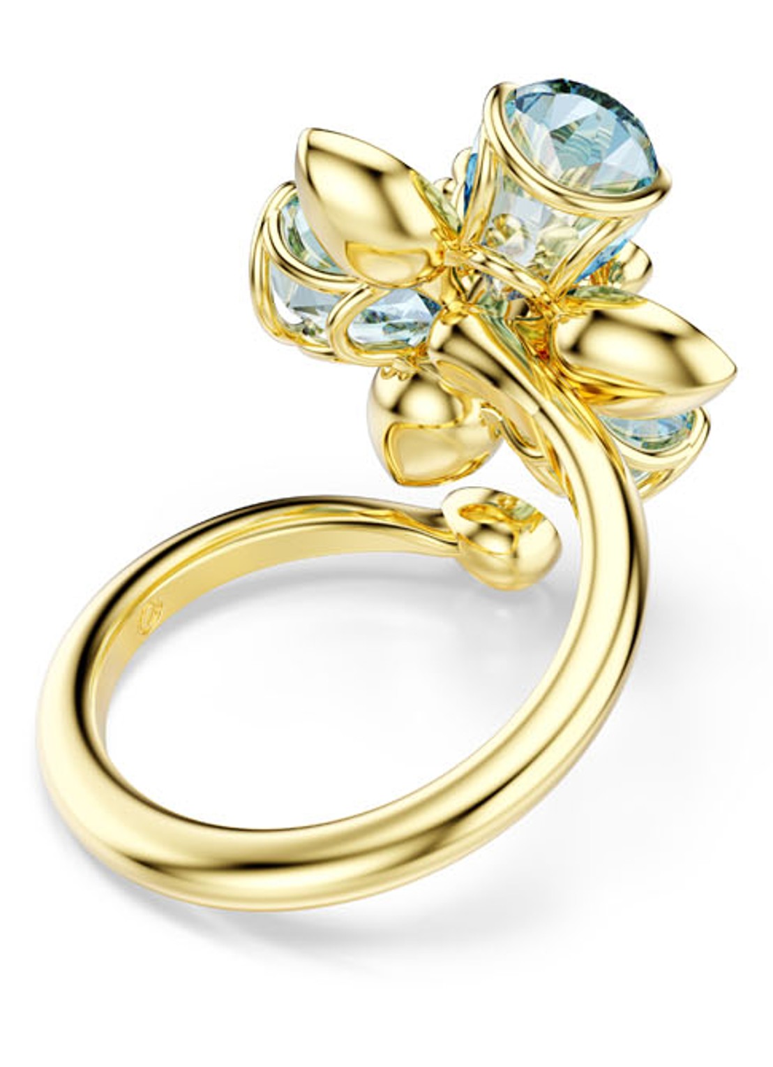Swarovski Idyllia ring verguld 58 - detail 4 goud