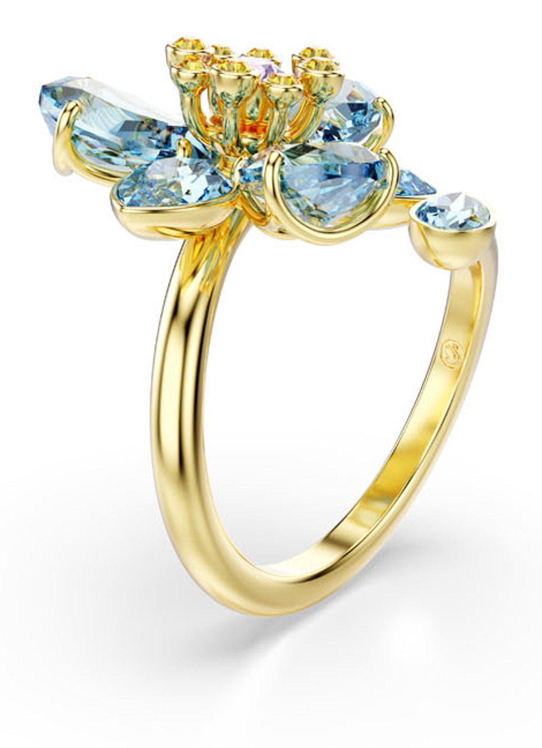 Swarovski Idyllia ring verguld 60 - detail 2 goud